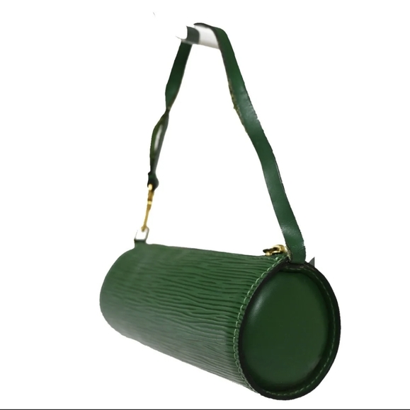 RARE Authentic Louis Vuitton Green Epi Mini Papillon Pouch handbag - Picture 12 of 17